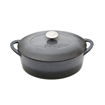Halo CAST IRON 28CM OVAL CASSEROLE Denby